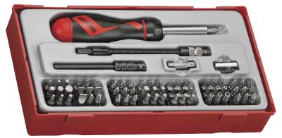 74 delars Bitsskruvmejselsats Teng Tools TTMD74, BITSSKRUVMEJSELSATS 74 DELAR