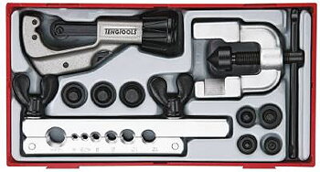 10 delars Rör/Flänsverktygssats Teng Tools TTTF10, RÖR/FLÄNSVERKTYGSSATS 10 DELAR