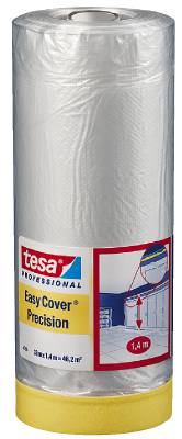 Maskering tesa 4365 Easy Cover Precision, MASKERINGSFOLIE EASY COVER 4365 TESA 1400MMX33M