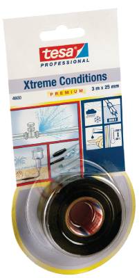 Silikontejp självvulkaniserande tesa Xtreme Conditions 4600, SILIKONTEJP 4600 TESA SJÄLVVULKANDE TRANSPARENT 25MMX3M - 3