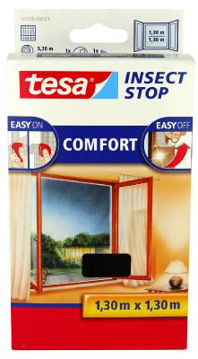 Insektsnät för fönster tesa 55396, INSEKTSNÄT 55396 TESA VIT 1,3X1,3M