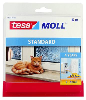 Skumlist I-list tesa 5559, TÄTNINGSLIST 5559 SKUMLIST L-PROFIL TESA 4X9MM 6M