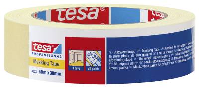 Maskeringstejp tesa 4323, MASKERINGSTEJP 4323 TESA 25MMX50M