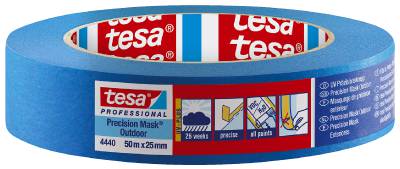 Maskeringstejp tesa Precision Outdoor 4440, MASKERINGSTEJP 4440 TESA PRECISION MASK UTOMHUS BLÅ 25MMX50M - 2