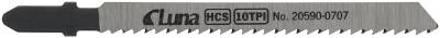 Sticksågblad av HCS för trä och plast, med slipade tänder konisk rygg TP 75, STICKSÅGBLAD TP75X8X1,5 10T TYP T101B, FÄSTE A 2-PACK
