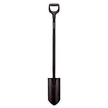Dräneringsspade Ergonomic Pro Fiskars, DRÄNERINGSSPADE ERGONOMIC PRO FISKARS SVART