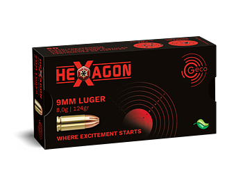 9mm Luger Geco Hexagon 8.0g (50)