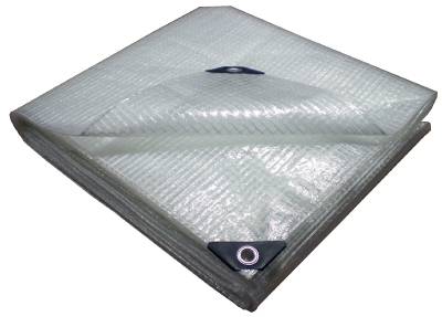 Lättviktspresenning extra stark armerad 180 g/m² Grunda, PRESENNING GRUNDA ARMERAD TRANSPARENT 180G 6X12M
