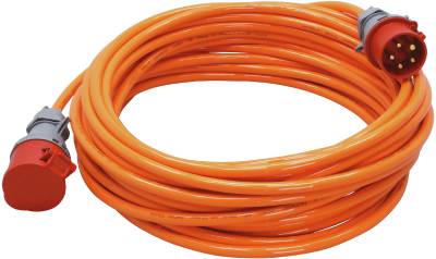 Motorkabel PUR BYGG-STRÖM, MOTORKABEL BYGG-STRÖM H07BQ-F 5G2,5 IP44 16A/400V ORANGE 20M