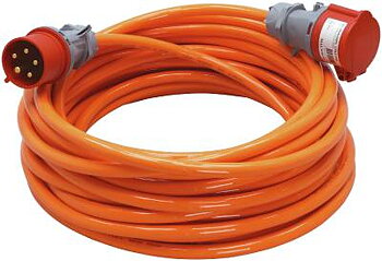 Motorkabel PUR BYGG-STRÖM, MOTORKABEL BYGG-STRÖM H07BQ-F 5G6 IP44 32A/400V ORANGE 20M
