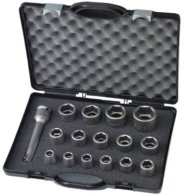 Krafthylssats med 1/2'' och 3/4'' fyrkantsfäste. Momento TPSS 441 / PSS 221, KRAFTHYLSSATS PSS441UK