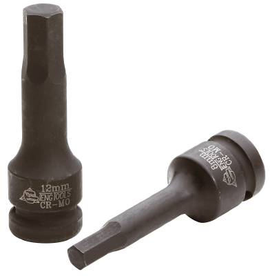 Kraftinsexhylsa - 1/2" fyrkantsfäste. Teng Tools 921505-C / 921519-C, KRAFTHYLSBITS 1/2 SEXK. 17MM
