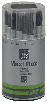 Borrsats Luna Maxi-Box, BORRSATS 1-10MM MAXI-BOX