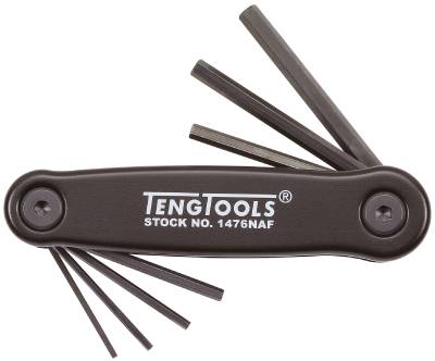 Sexkantnycklar i sats Teng Tools 1476NMM / 1476NAF, SEXKANTNYCKELSATS TUM 1476NAF - 2