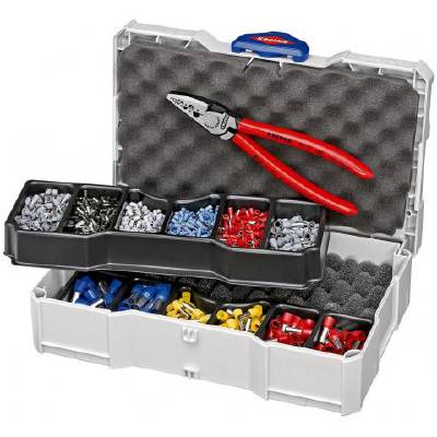 Crimpsortiment för ändhylsor Knipex, ÄNDHYLSOR SATS KNIPEX 97 90 06