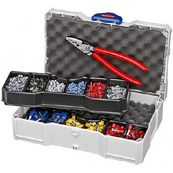 Crimpsortiment för ändhylsor Knipex, ÄNDHYLSOR SATS KNIPEX 97 90 06