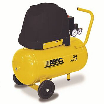 Kolvkompressor ABAC Baseline B15 Oljefri, KOMPRESSOR ABAC BASELINE POLE POSISTION B15 1,5HK 24L OLJEFI