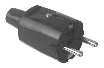 Stickpropp med jord PVC Grunda, STICKPROPP GRUNDA SVART PVC JORDAD