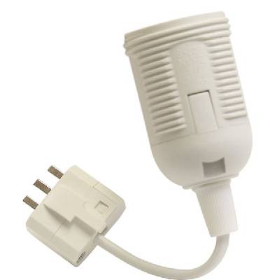 Lampupphängning DCL Grunda, LAMPUPPHÄNG E27 DCL 2-POL 10CM H03VVH2-F2X0.75 GRUNDA KOMPL