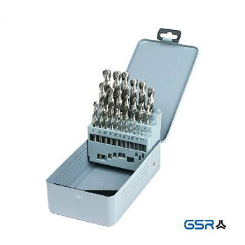 Borrsats HSS-G, BORRSATS HSS-G DIN 338 25 DEL 1-13MM 0,5MM STEG