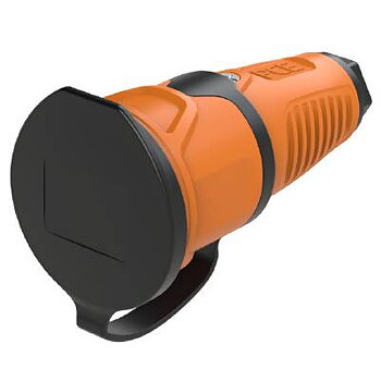 Skarvuttag orange Grunda, SKARVUTTAG GRUNDA ORANGE ROBUST JORDAT IP44