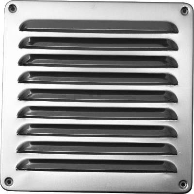 Galler 195x195 mm aluminium - Fresh