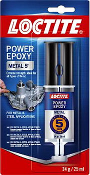 Epoxylim Power Epoxy Metal Loctite, EPOXYLIM LOCTITE SUPERSTÅL SPRUTA 5MIN 25ML