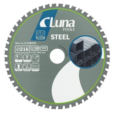 Sågklinga steel 216x30 z48 - Luna