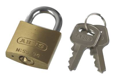 Hänglås ABUS 55, HÄNGLÅS 55/40 ABUS 2ST - 2