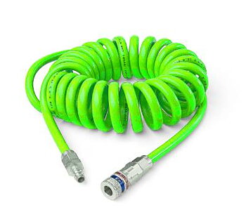 Spiralslang Hi-Vis med eSafe-koppling 320 Cejn, SLANGSATS SPIRAL CEJN 8X12 8M 320 ESAFE HI-VIS