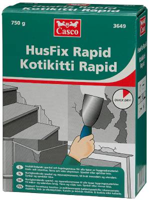 HusFix Rapid Casco 3649, LAGNINGSMASSA HUSFIX RAPID CASCO 1KG - 2