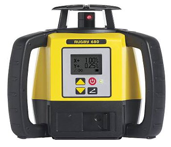 Roterande laser Leica Rugby 680, ROTATIONSSLASER RUGBY 680/LI-ION MED MOTTAGARE ROD EYE 160