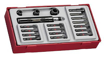 19 delars Slagskruvmejselsats Teng Tools TTID19, SLAGSKRUVMEJSELSATS 1/4TUM 19 DELAR