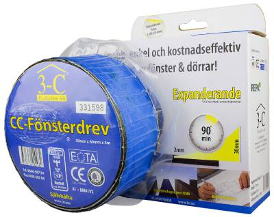 Fönsterdrev standard ETAB 61005, FÖNSTERDREV ETAB 1004 SJÄLVHÄFTANDE 30MMX60MMX5M