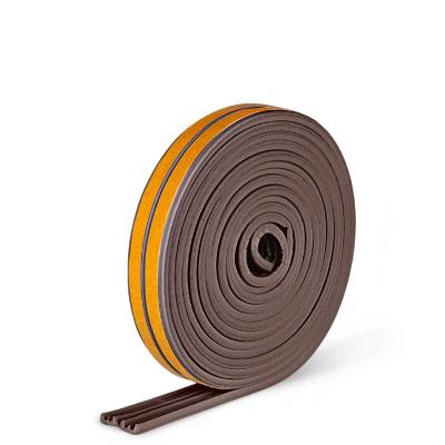 Tätningslist E-profil ETAB 193610, TÄTNINGSLIST ETAB 193 E-LIST BRUN 9X4MM 6M