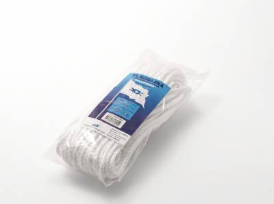 Flagglinor flätade, FLAGGLINA POLY FLÄTAD POLYESTER VIT 5MMX30M