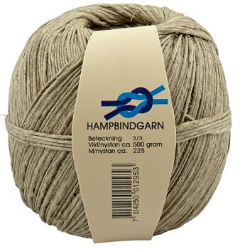 Emballagegarn hampa, EMBALLAGEGARN POLY HAMPA 1,6MMX90M