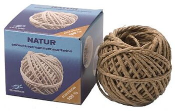 Hushållssnöre NaturSnöret hampa, HUSHÅLLSSNÖRE SNÖRBOLLEN POLY NATUR 2MMX20M