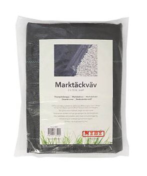 Marktäckväv 2x10 m svart - Nyby