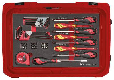 Serviceväska Teng Tools SCE1-SCE2, SERVICEVÄSKA EVA MED VERKTYG SCE1 - 2