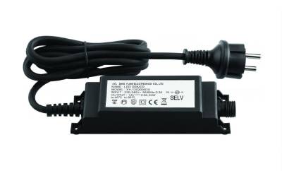 Transformator 12&nbsp;VDC MALMBERGS, DRIVDON LED 12VDC 40W MALMBERGS 1,8M