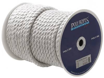 Polyesterulltågvirke Polyester Special 3-slaget vitt, TÅGVIRKE POLY POLYESTER 3-SLAGET VIT 18MMX65M
