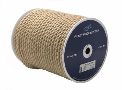 Tågvirke syntethampa 3-slaget, TÅGVIRKE POLY SYNTETHAMPA 3-SLAGET SPOLE BEIGE 10MMX110M