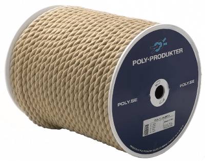 Tågvirke syntethampa 3-slaget, TÅGVIRKE POLY SYNTETHAMPA 3-SLAGET SPOLE BEIGE 10MMX110M - 2