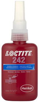 Gänglåsning Loctite 242, GÄNGLÅSNING 242 50ML