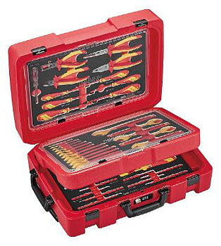 Serviceväska TengTools SCE3, SERVICEVÄSKA MED VERKTYG SCE3 56 DELAR 1000V FOAM
