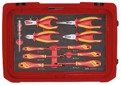 Serviceväska TengTools SCE3, SERVICEVÄSKA MED VERKTYG SCE3 56 DELAR 1000V FOAM - 2