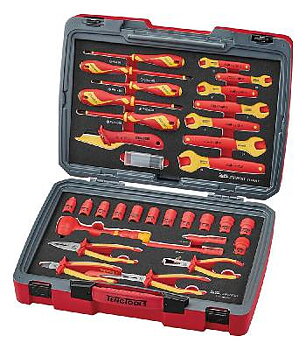 Verktygssats TengTools TC-6TE03, VERKTYGSSATS 37 DELAR 1000V TC-6TE03 FOAM