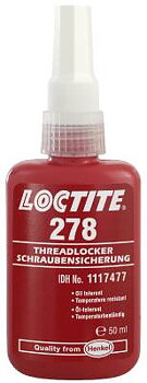 Gänglåsning Loctite 278, GÄNGLÅSNING STARK 278 50ML