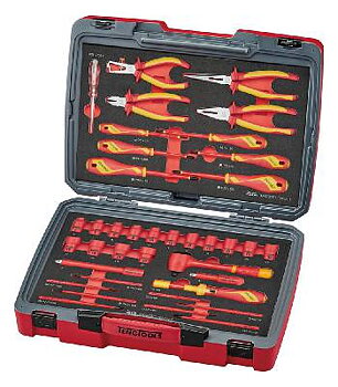Verktygssats TengTools TC-6TE06, VERKTYGSSATS 39 DELAR 1000V TC-6TE06 FOAM